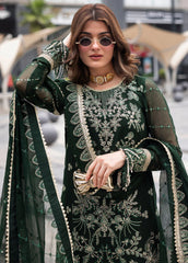 Sequins embroidered chiffon front panel of Sahane CT 25004 Everyn