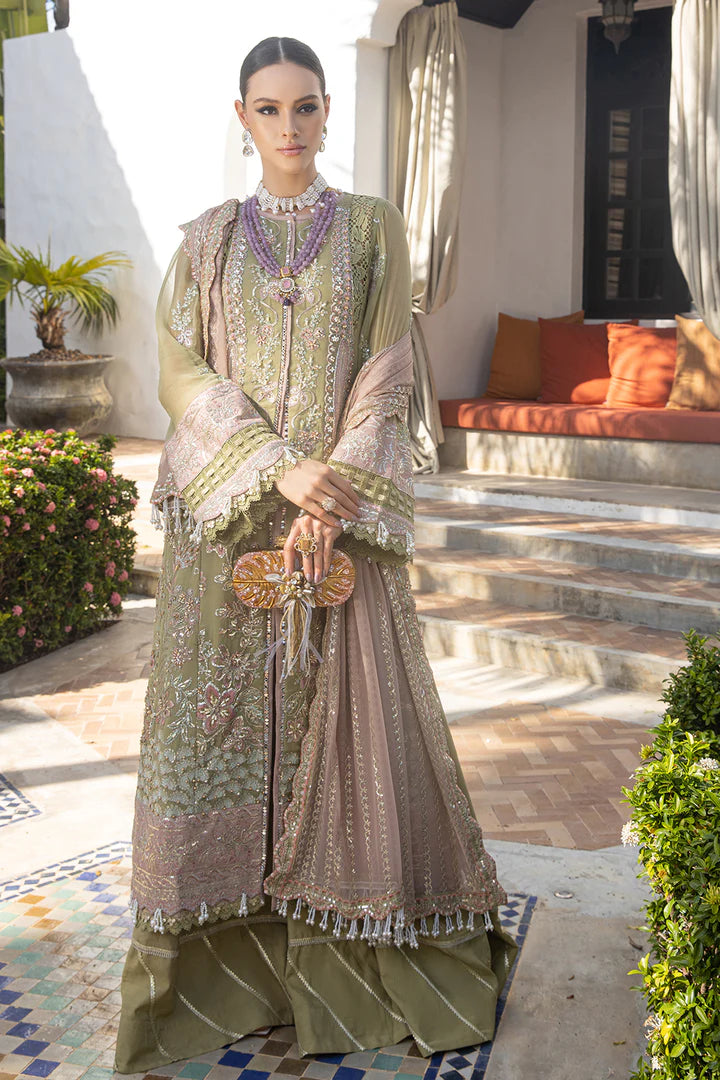 Alif Luxury Chiffon Collection '23 By Ajr Couture FOREST FLEUR