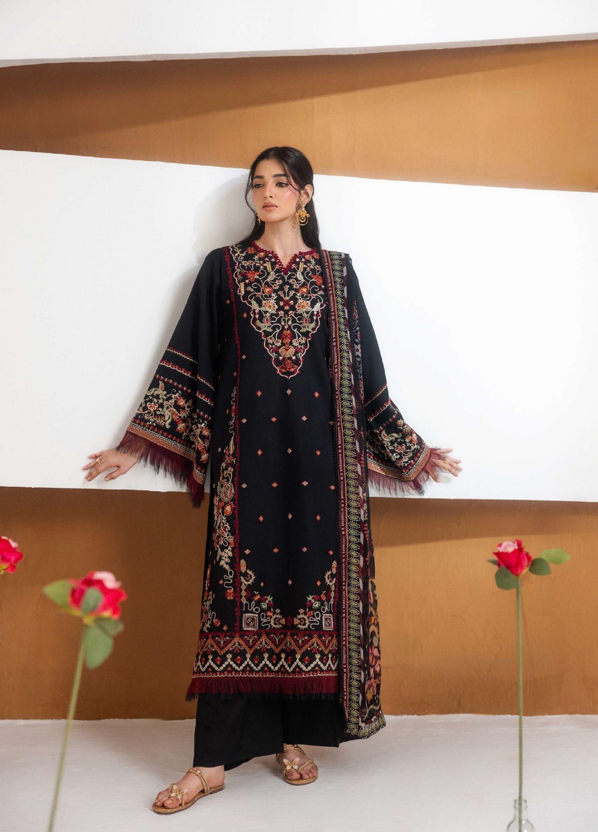 Florent | Zync Embroidered Viscose | FZZ-6A