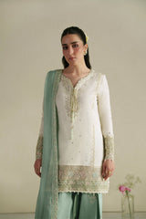 Vera Raw Silk Edit '26 | Aab Ivory Shirt Set