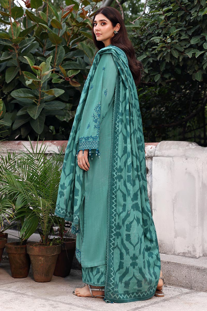 Soft, stylish, and sophisticated — Cross Stitch Fleur Whisper in khaddar.