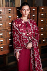 Cross Stitch Berry Luxe — warm tones, rich prints, timeless appeal.