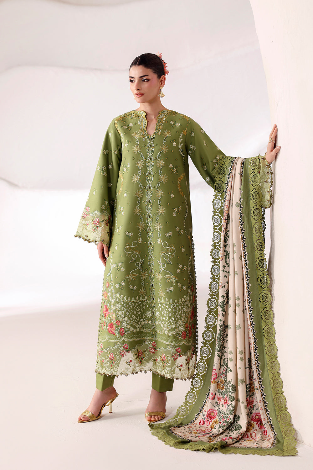 Naqsh Seraphine Winter Edit '26 | Olive Green