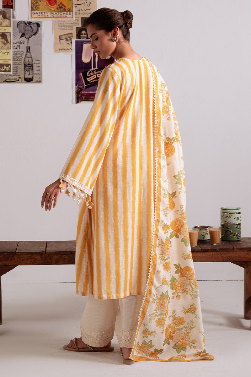 Ochre Bliss — ivory tones, warm khaddar, pure winter elegance.