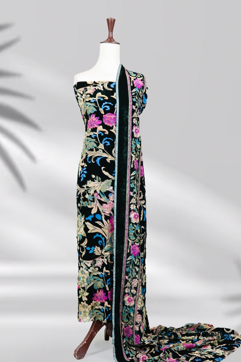 Emerald Dusk Palachi dress – full front view, Highway Fashion LookBook Chapter 4