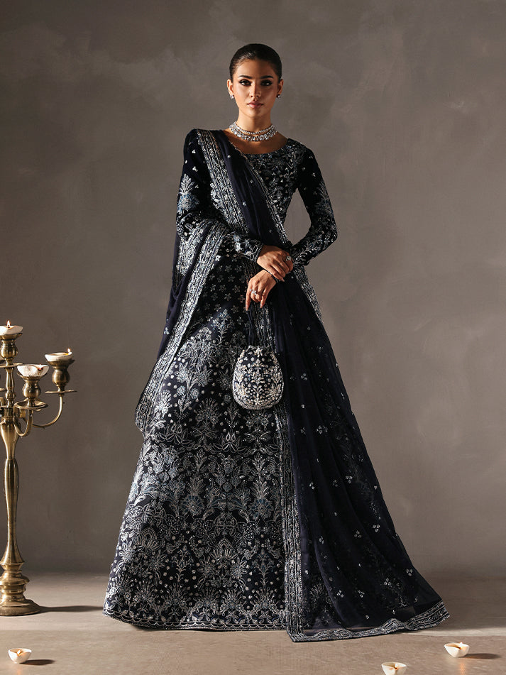 Gulaal Marais unstitched velvet formals | ARDORA