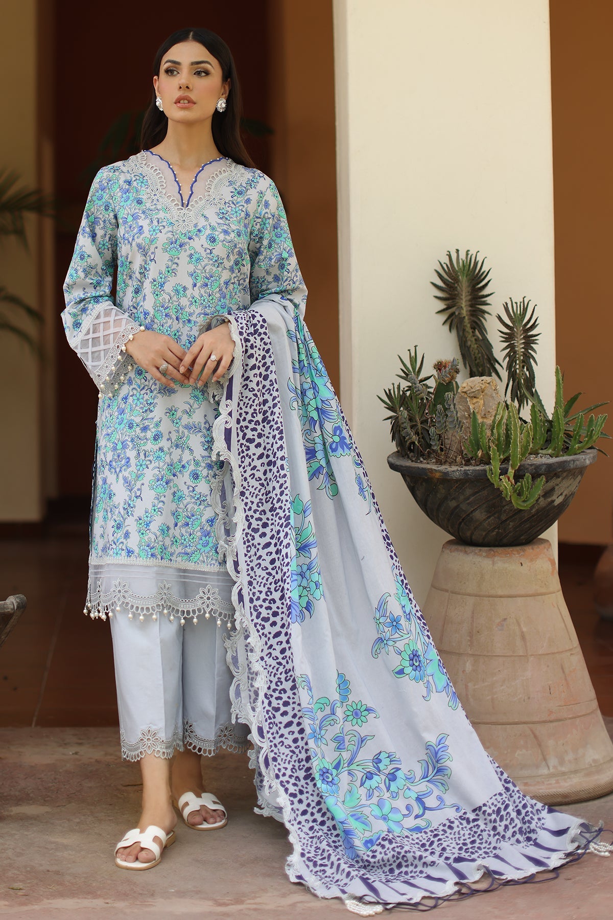 Charizma Range-Vol-1 | 3-PC Unstitched Embroidered Lawn RN6-03