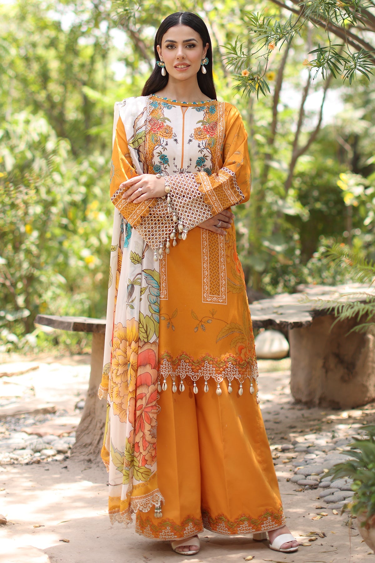 CHARIZMA INFINITY | 3-PC Unstitched Embroidered Lawn Collection IN6-09