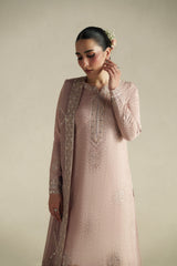 Vera Raw Silk Edit '26 | Naqsh Soft Pink Shirt Set