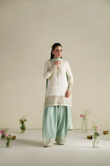 Vera Raw Silk Edit '26 | Aab Ivory Shirt Set