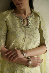 Vera Raw Silk Edit '26 | Gulab Butter Yellow Shirt Set