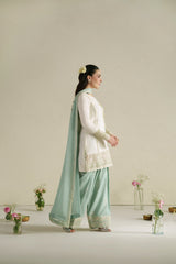 Vera Raw Silk Edit '26 | Aab Ivory Shirt Set
