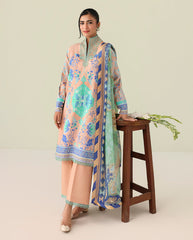 Roheenaz Rosette Unstitched Lawn '26 | Weave of Light
