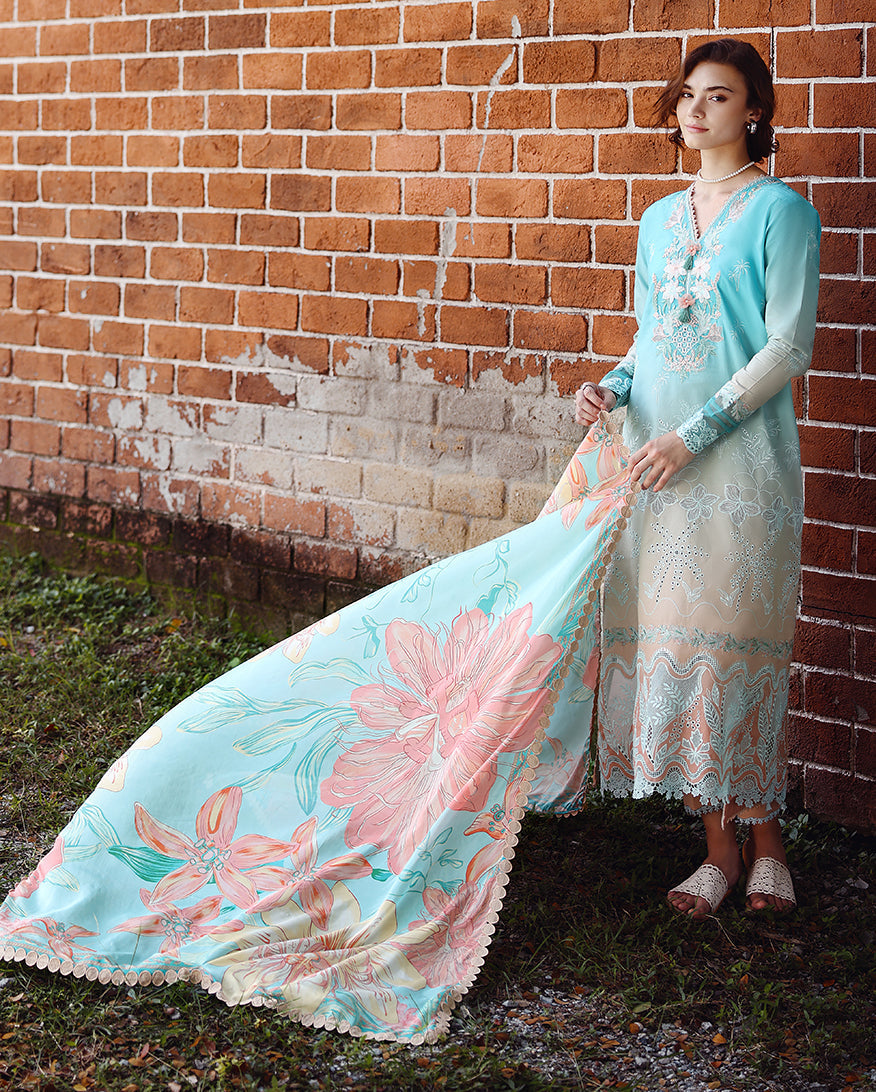 Solace | Ombre Chikankari By Mushq | Whispered Dawn