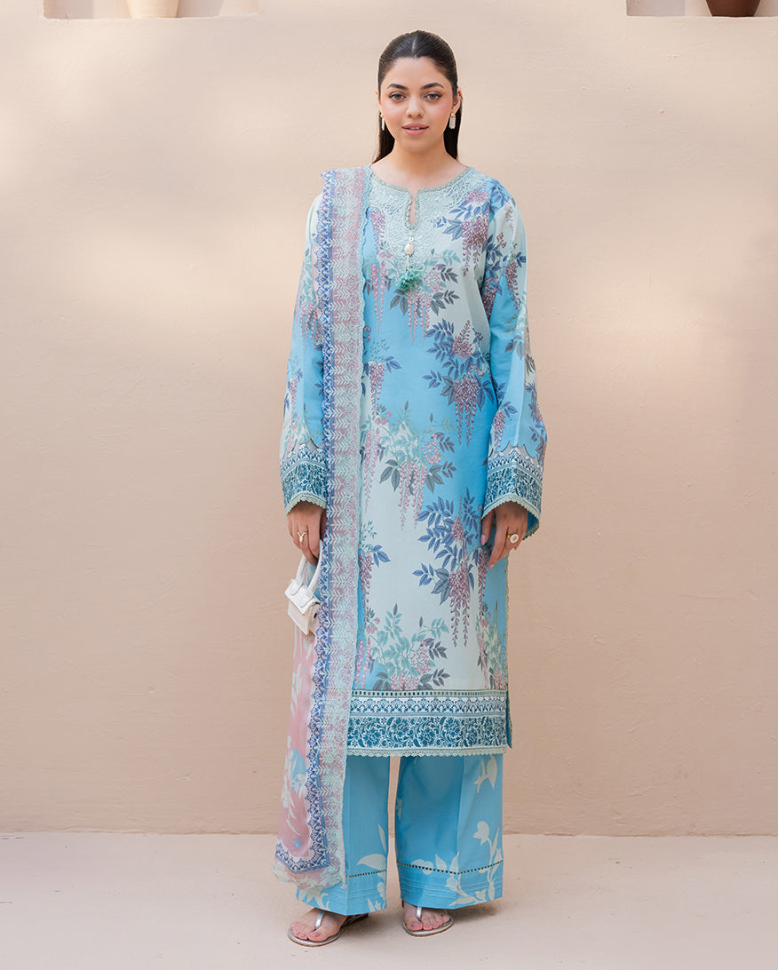 Roheenaz Summer in Bloom | Printed Lawn | Wild Peony