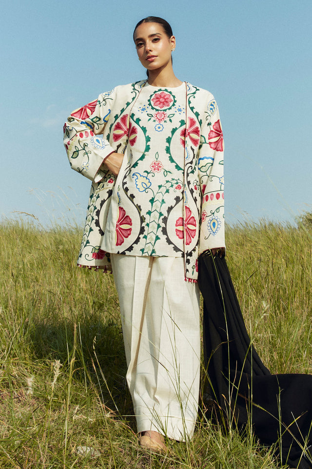 Coco Winter Unstitched'24 By Zara Shahjahan Moonstone-1A