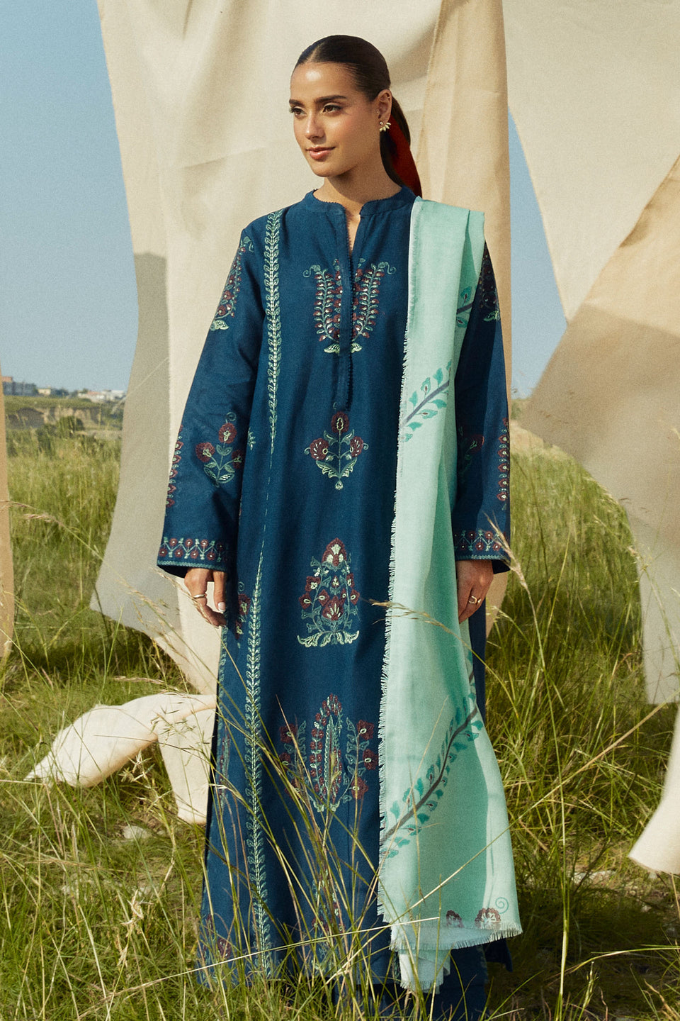 Coco Winter Unstitched'24 By Zara Shahjahan Pearl-3A