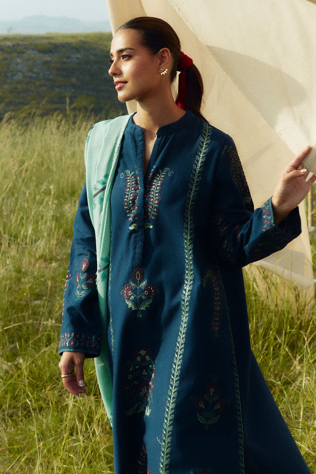Coco Winter Unstitched'24 By Zara Shahjahan Pearl-3A