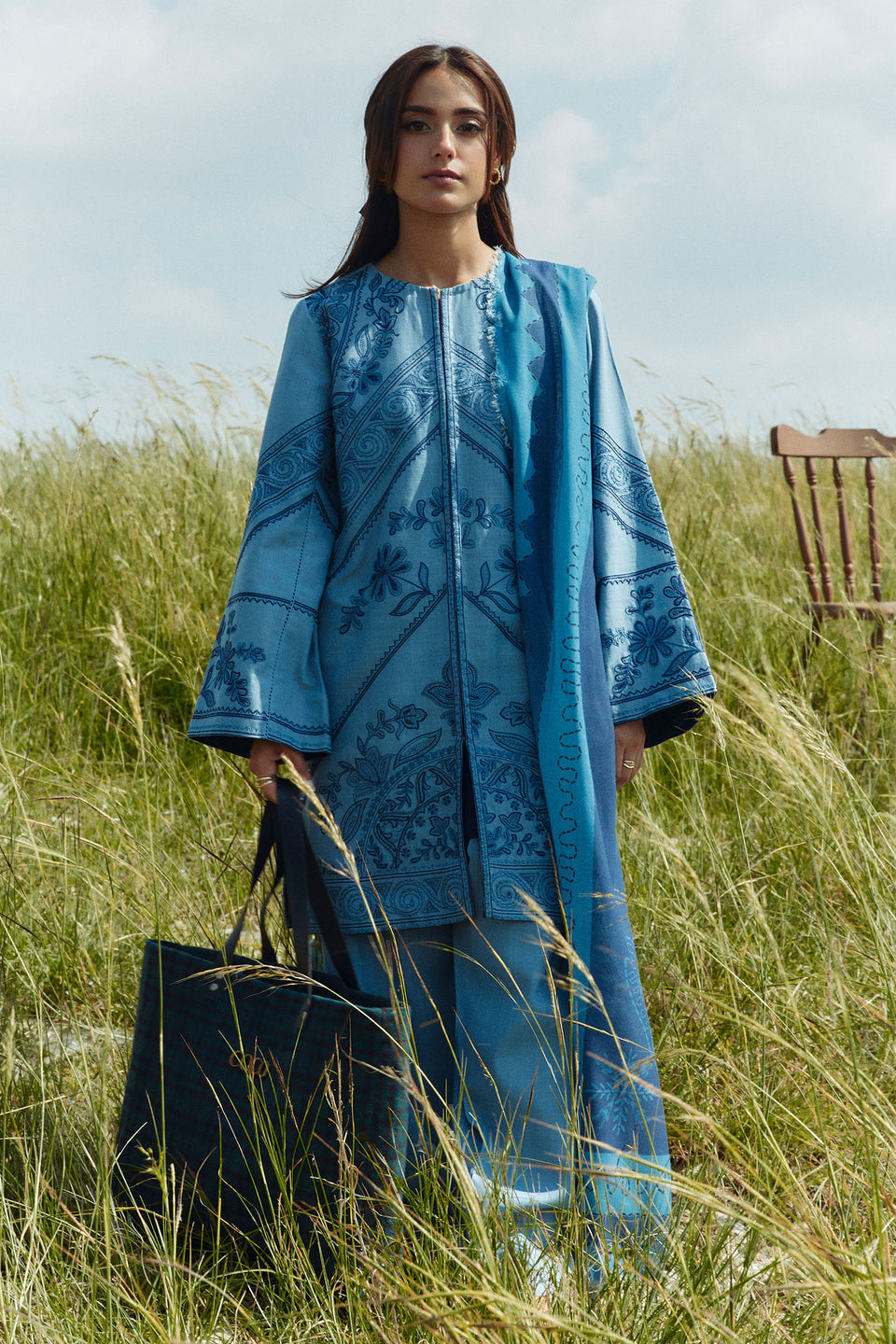 Coco Winter Unstitched'24 By Zara Shahjahan Topaz-4A