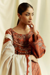 Coco Winter Unstitched'24 By Zara Shahjahan Topaz-4B