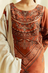 Coco Winter Unstitched'24 By Zara Shahjahan Topaz-4B
