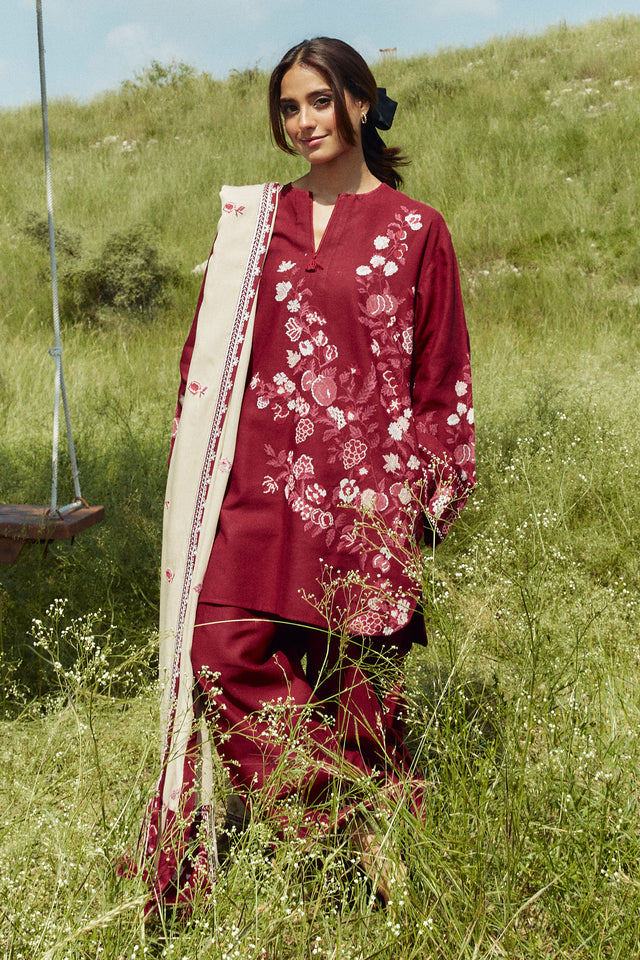 Coco Winter Unstitched'24 By Zara Shahjahan Onyx-7A