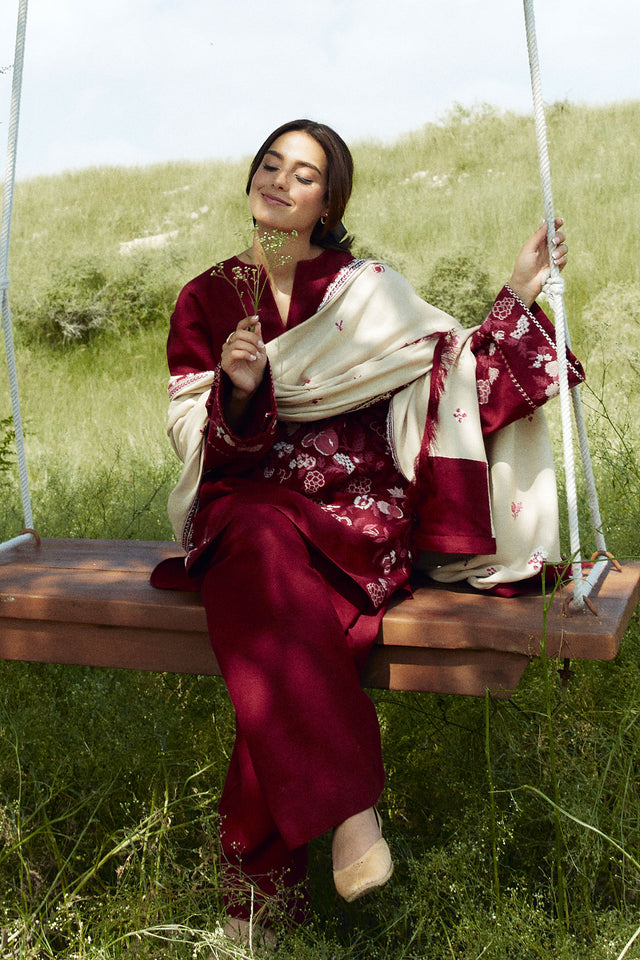 Coco Winter Unstitched'24 By Zara Shahjahan Onyx-7A