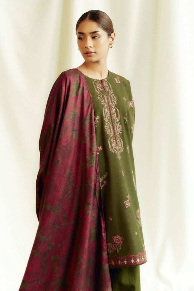 Coco Winter Unstitched'24 By Zara Shahjahan Amethyst-8B