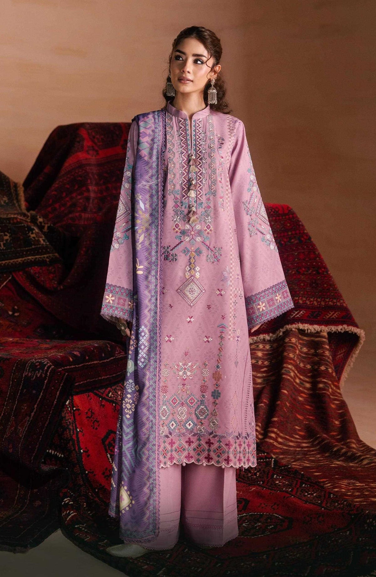 Florent | Zync Embroidered Viscose | Elara