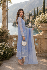 Nooriyah Luxury Embroidered Chiffon By Noor By Saadia Asad | D3 - Dove Blue