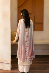 Embroidered sleeve detail - Horizon Faded lawn suit