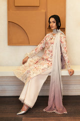 Embroidered sleeve detail - Horizon Faded lawn suit