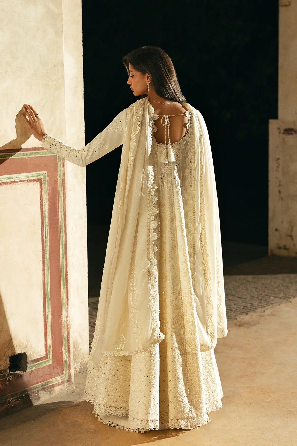 Intricate Back Embroidery - Afrozeh Ishq Festive Lawn