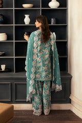 Digital Printed Back Panel - Afrozeh Formal Wear