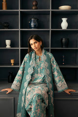 Organza Border Detail - Afrozeh Day Break Print Kari