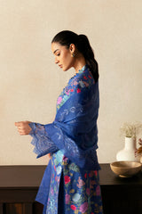 Organza Border Detailing - Afrozeh Unstitched Suit