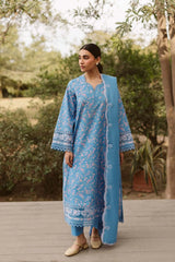 Front view of Ayzel Brielle embroidered formal suit
