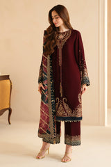 Embroidered Velvet Formal'24 By Jazmin VF-2038