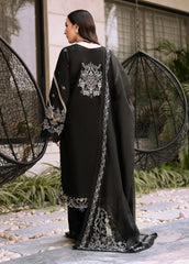 Back view of Florent FEF-9 embroidered black suit