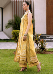 Matching printed dupatta layout of FEF-14 by Florent