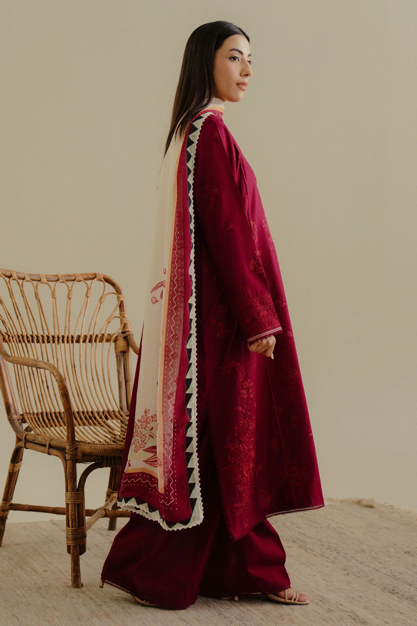 Matching Cambric Trouser for COCO By Zara Shahjahan Lawn Suit