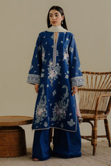 Embroidered lawn front panel of Luleh-3A by COCO By Zara Shahjahan