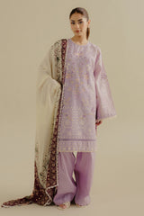 Left and right embroidered front panels – Nyssa-10B lawn dress
