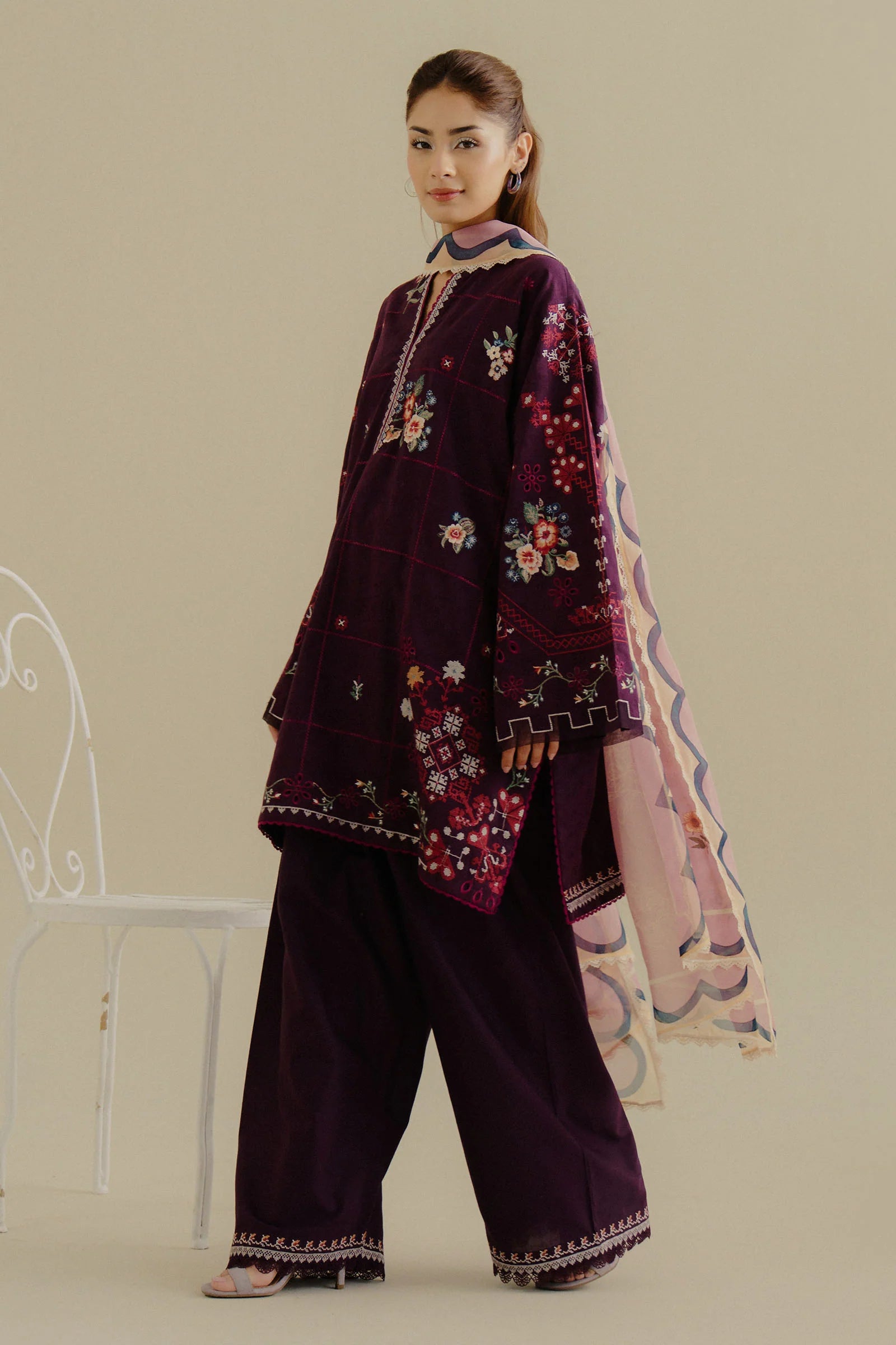 Digital Printed Chiffon Dupatta - COCO LAWN EDIT II Collection