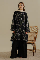 COCO By Zara Shahjahan Tara-8A Lawn Suit - Front Embroidered Panels