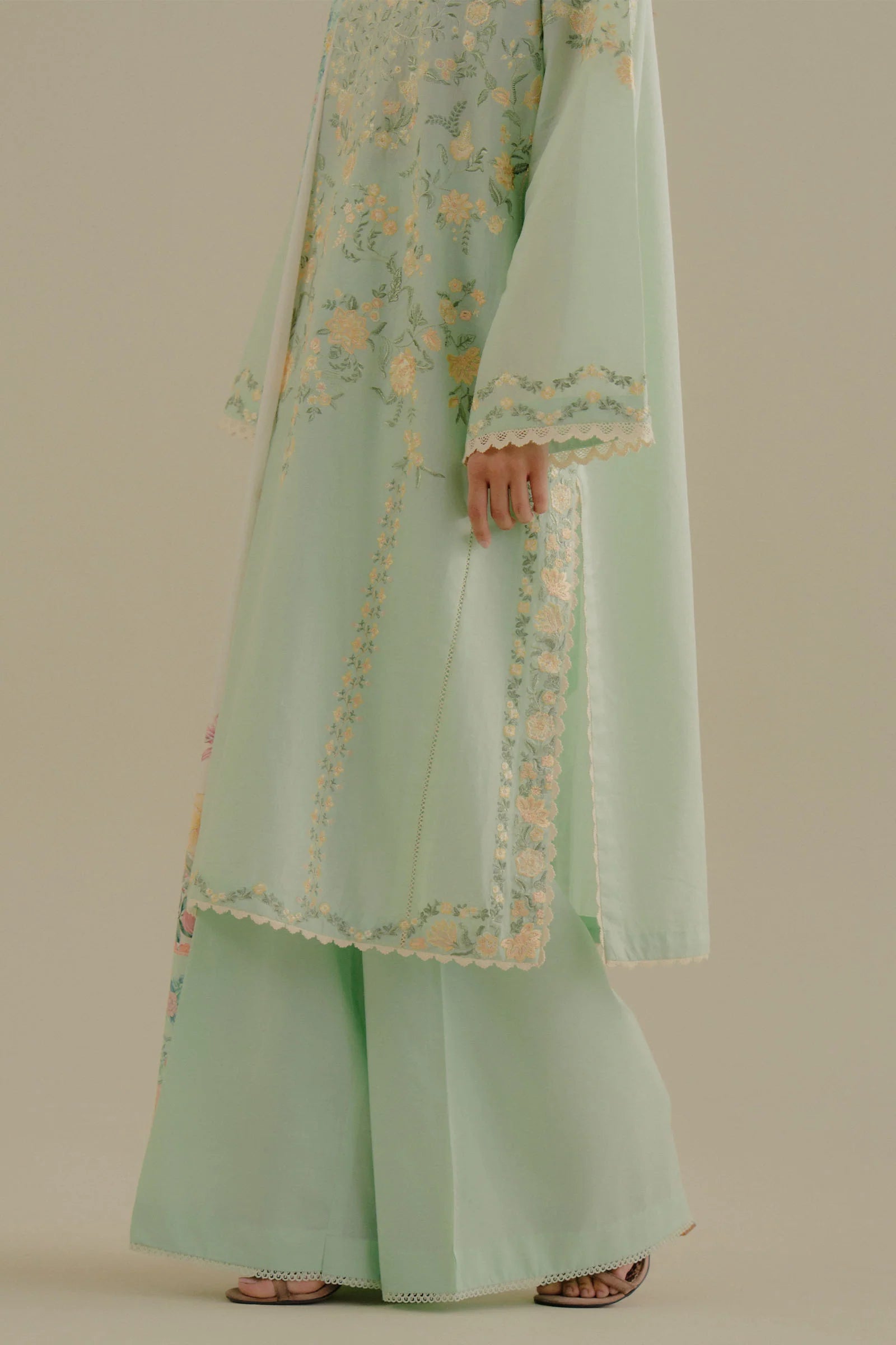 Heavy Neckline Pallu - COCO By Zara Shahjahan Velin-7A