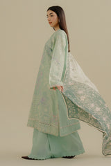 Intricate Back Embroidery on COCO Nyssa-10A Lawn Ensemble