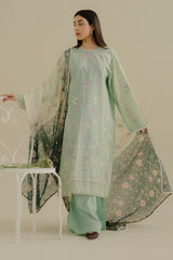 Intricate Back Embroidery on COCO Nyssa-10A Lawn Ensemble