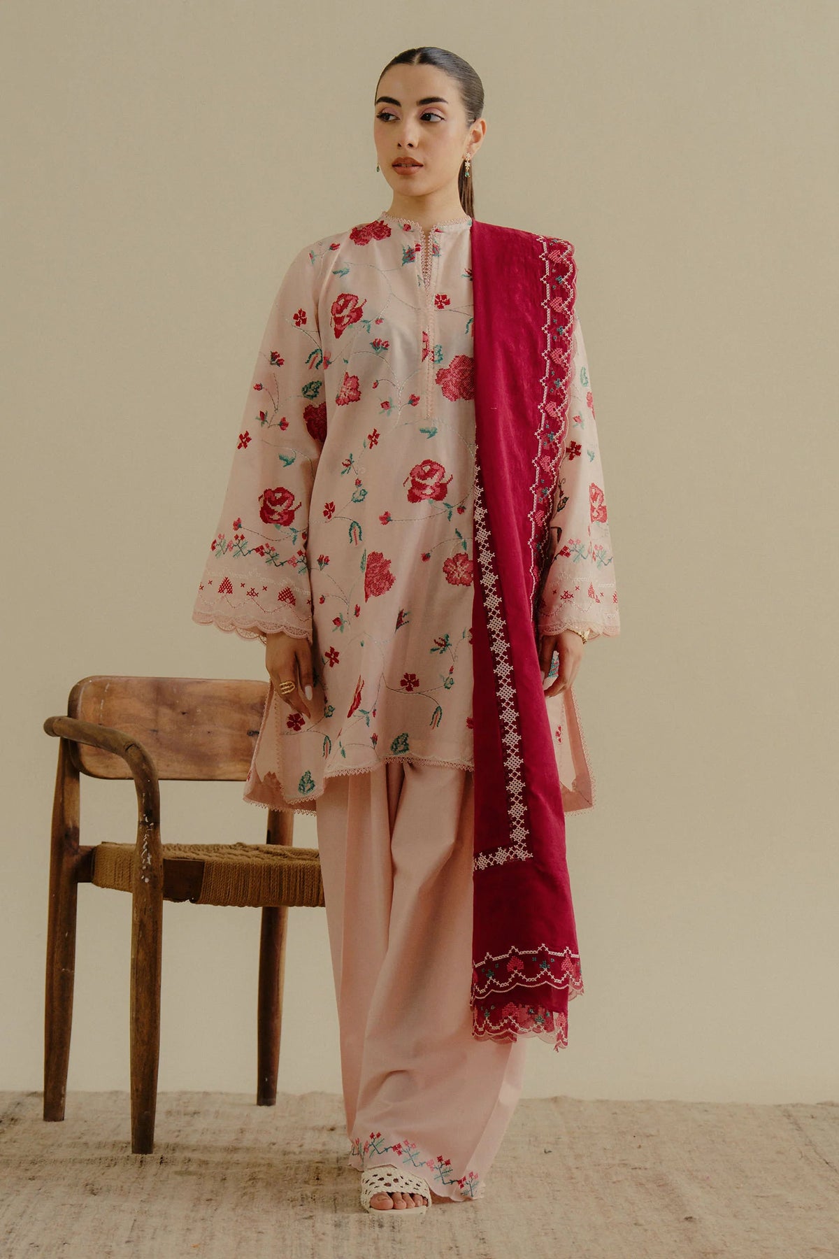 COCO By Zara Shahjahan Zufra-6A - Embroidered Front Lawn (COCO LAWN EDIT II)