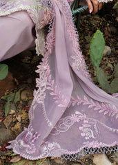 Four organza embroidered pallus for chiffon dupatta